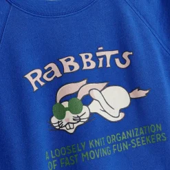 Sweat en Coton Filia imprimé bleu