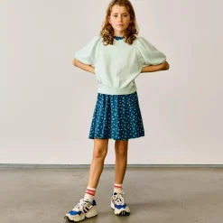 Sweat en Coton molletonné Vajo manches courtes vert pastel