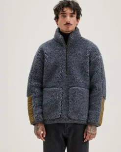 Sweat en fausse fourrure Jordie anthracite