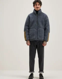 Sweat en fausse fourrure Jordie anthracite