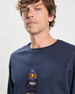 Sweat Harry Dog bleu marine