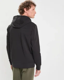 Sweat Hoodie zippé Mix noir