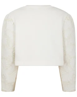 Sweat Médiéval Patchwork brodé écru