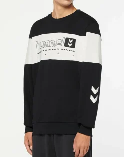 Sweat Musa en Coton bicolore noir/blanc