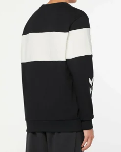 Sweat Musa en Coton bicolore noir/blanc