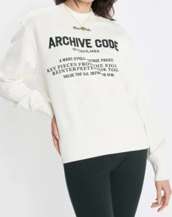 Sweat Oversized Lady Di blanc