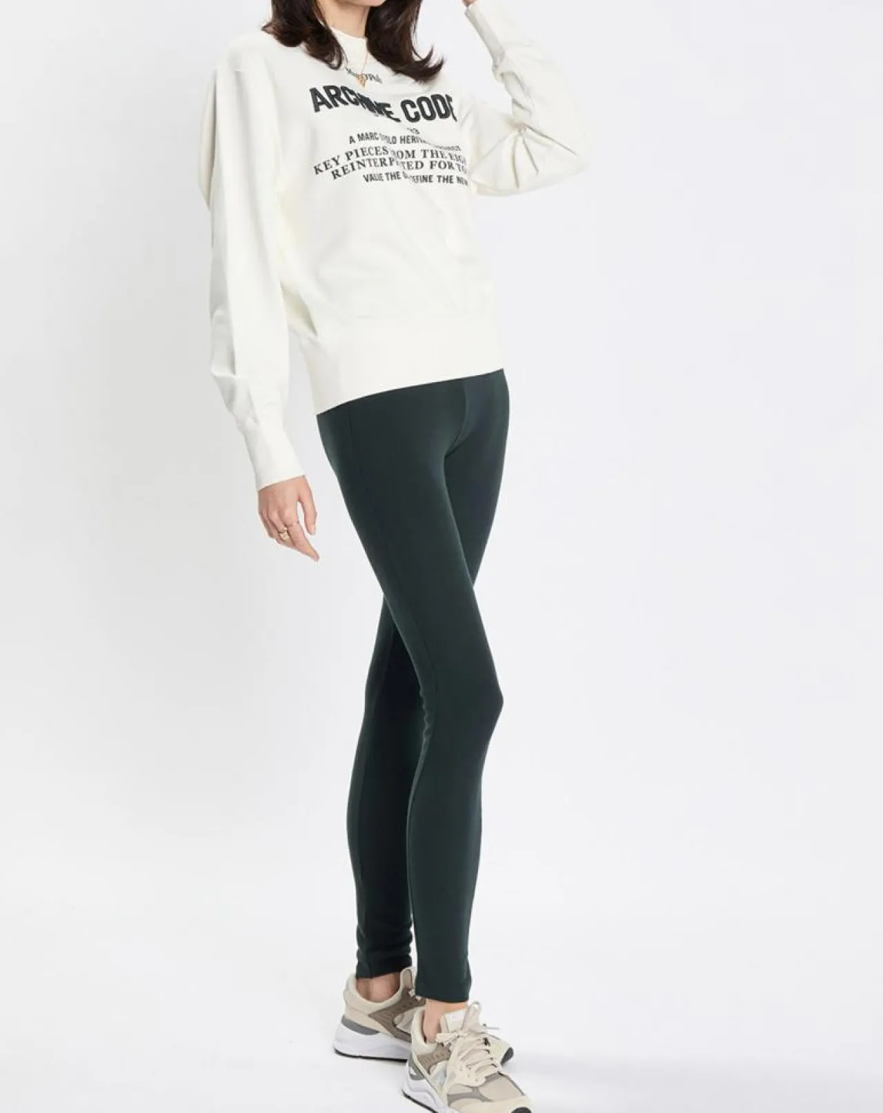 Sweat Oversized Lady Di blanc