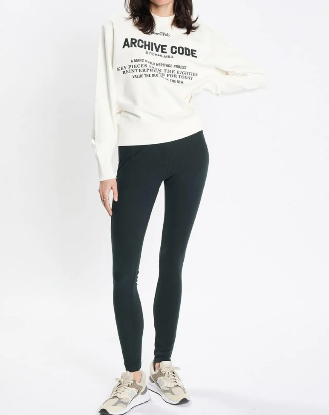 Sweat Oversized Lady Di blanc