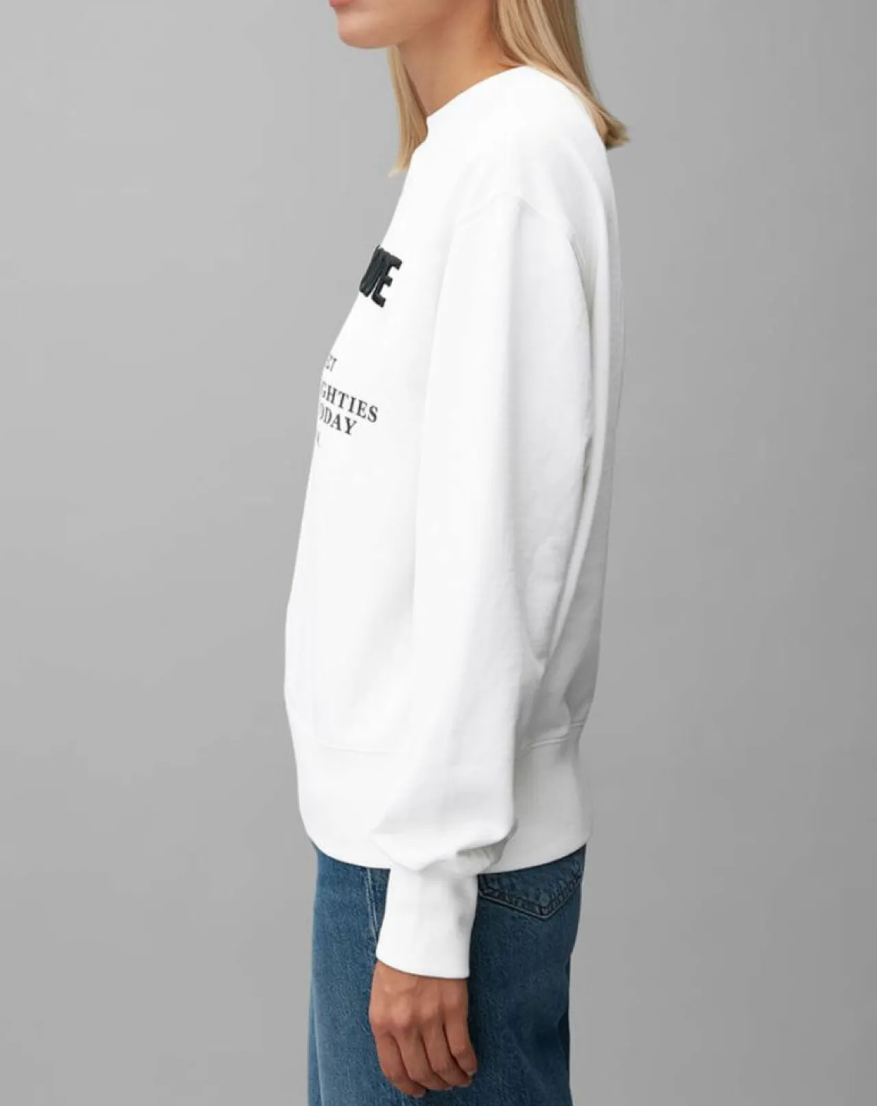 Sweat Oversized Lady Di blanc