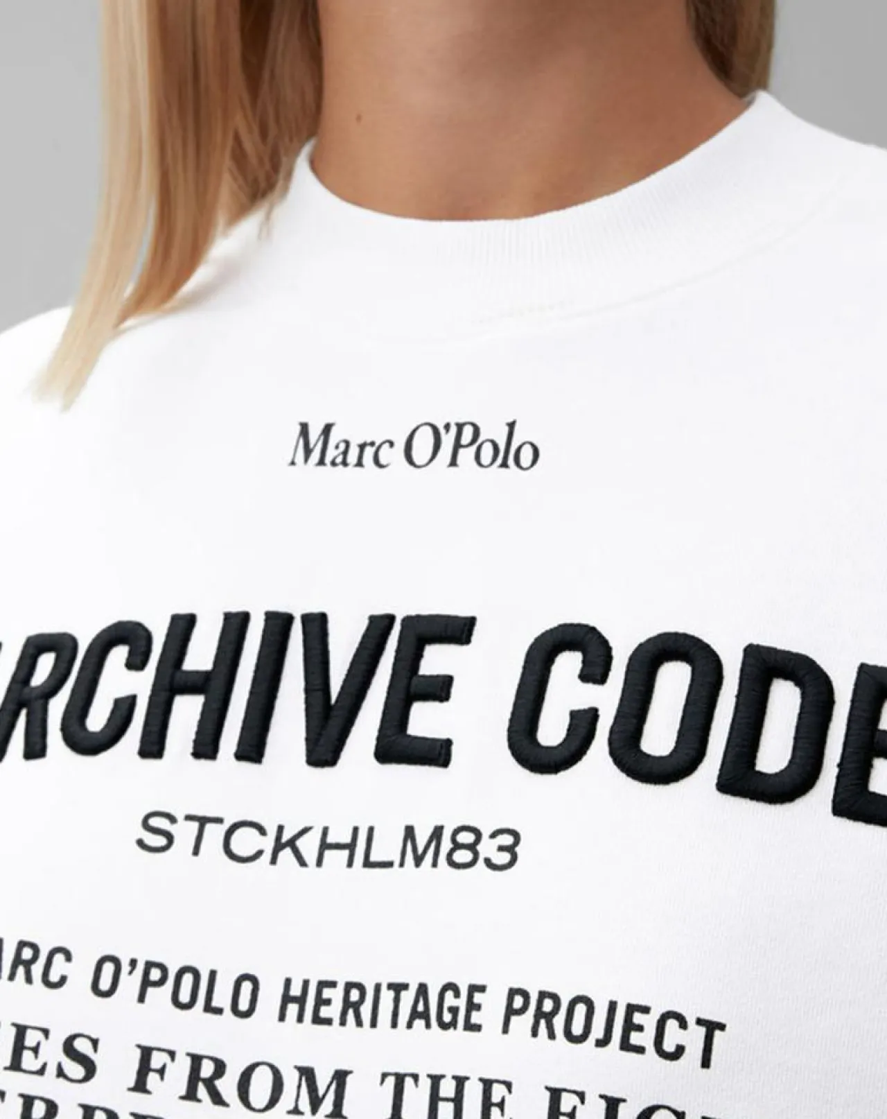 Sweat Oversized Lady Di blanc