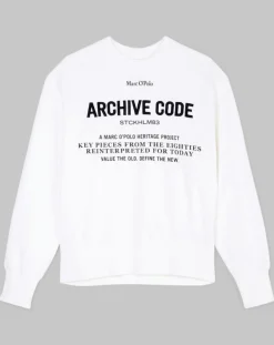 Sweat Oversized Lady Di blanc