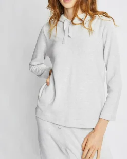 Sweat Sweethome blanc/gris chiné