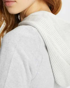 Sweat Sweethome blanc/gris chiné