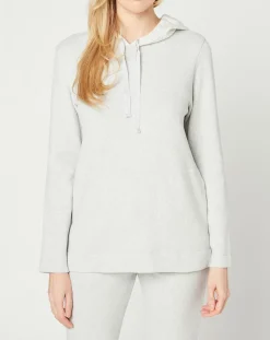 Sweat Sweethome blanc/gris chiné