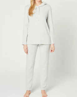 Sweat Sweethome blanc/gris chiné