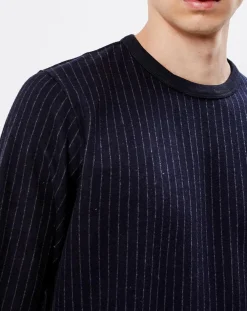 Sweat Vast rayé bleu marine