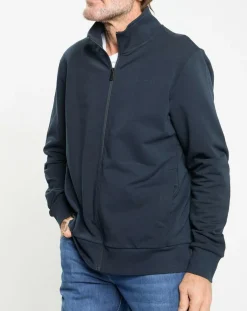 Sweat zip montant Sport bleu marine