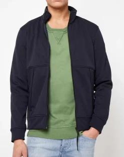 Sweat zippé Bairo bleu