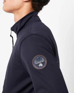 Sweat zippé Bairo bleu