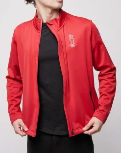 Sweat zippé Cowes Micropolaire rouge