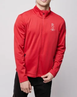 Sweat zippé Cowes Micropolaire rouge