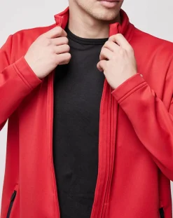 Sweat zippé Cowes Micropolaire rouge