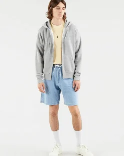 Sweat zippé Graphic Logo Outline gris