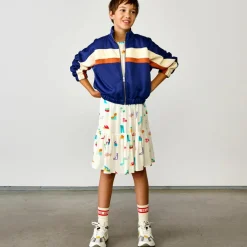 Sweat zippé molletonné Flagey bleu électrique