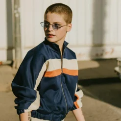 Sweat zippé molletonné Flagey bleu électrique