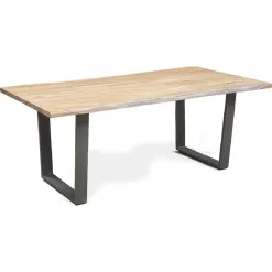 Table à manger en acacia massif acacia forest brut - 240x100x76 cm