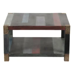 Table basse carrée 80 cm Manguier Pushkar Naturel - 80x80x45 cm