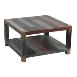 Table basse carrée 80 cm Manguier Pushkar Naturel - 80x80x45 cm