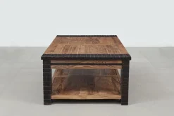 Table basse rectangulaire Acacia Moon Naturel - 130x70x40 cm