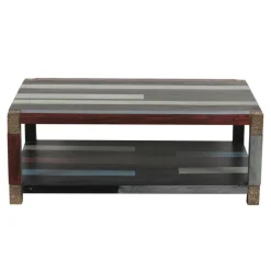 Table basse rectangulaire 120x80cm Manguier Pushkar Naturel - 120x80x45 cm