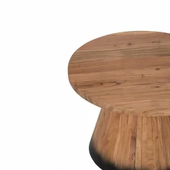 Table basse ronde 60 cm Acacia Dimona Naturel - 60x60x40 cm