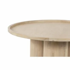 Table basse ronde Mango Barloo Beige - 89x89x43 cm