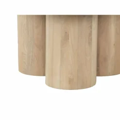 Table basse ronde Mango Barloo Beige - 89x89x43 cm