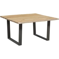 Table carrée acacia forest brut - 140x140x76 cm