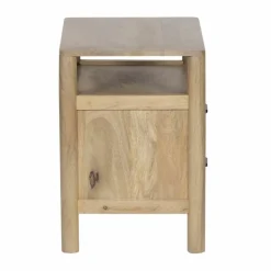 Table de chevet 2T Mango Matan Beige - 57x40x57 cm