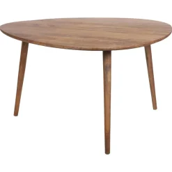 Table de repas losange en manguier massif marron - 136x132x75 cm
