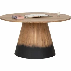 Table de repas ronde acacia dimona marron - D.140x76 cm