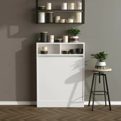 Table pliable bracked blanc - 70x90x15 cm