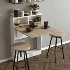 Table pliable Bracked ecru - 70x90x15 cm