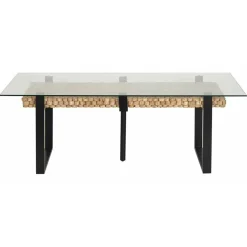 Table rectangulaire acacia sirin marron - 220x100x76 cm