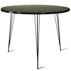 Table sandalf noir/blanc - 90x75x90 cm