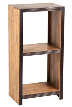 Étagère 2 cases H100 cm Acacia Florence Marron - 50x35x100 cm