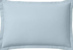 Taie d'oreiller 100% Flanelle de Coton bleue