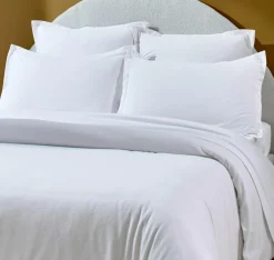 Taie d'oreiller 100% Flanelle de Coton blanche