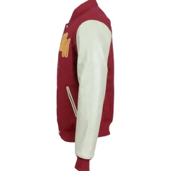 Teddy en Laine & Cuir Char rouge