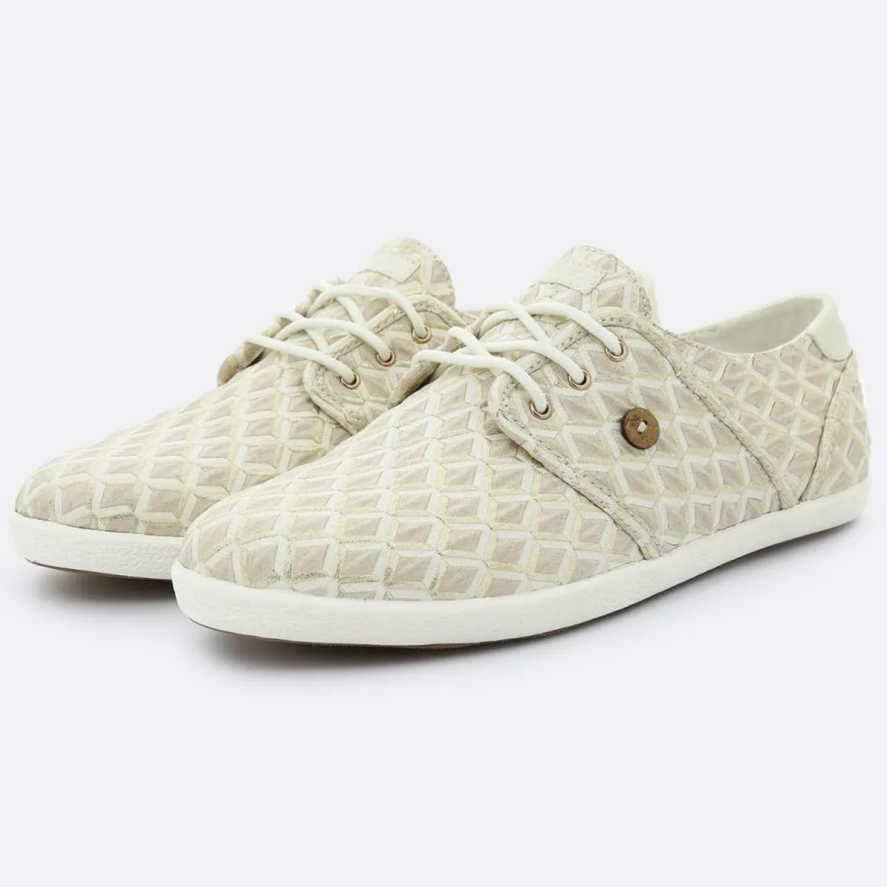 Tennis Cypress à carreaux sable/doré